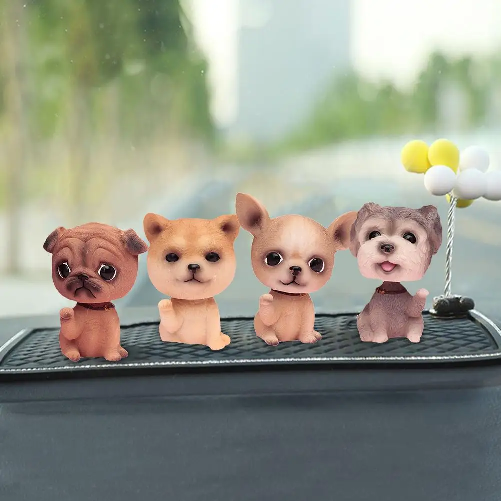Фото Украшения для интерьера автомобиля милая креативная собака украшения кукол |