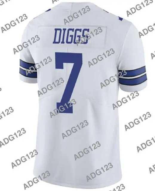 

Stitch Dallas Trevon Diggs White Men Women Kid Youth Vapor Limited Jersey