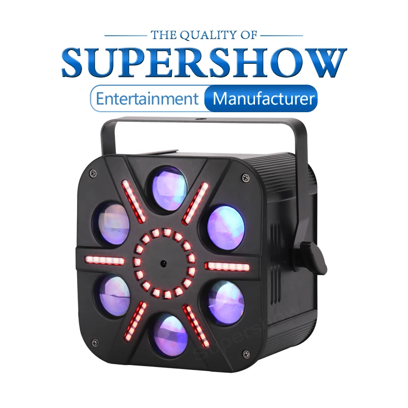 70 Вт RGBW Led DMX Управление шесть глаза эффект светильник сценического сушильная