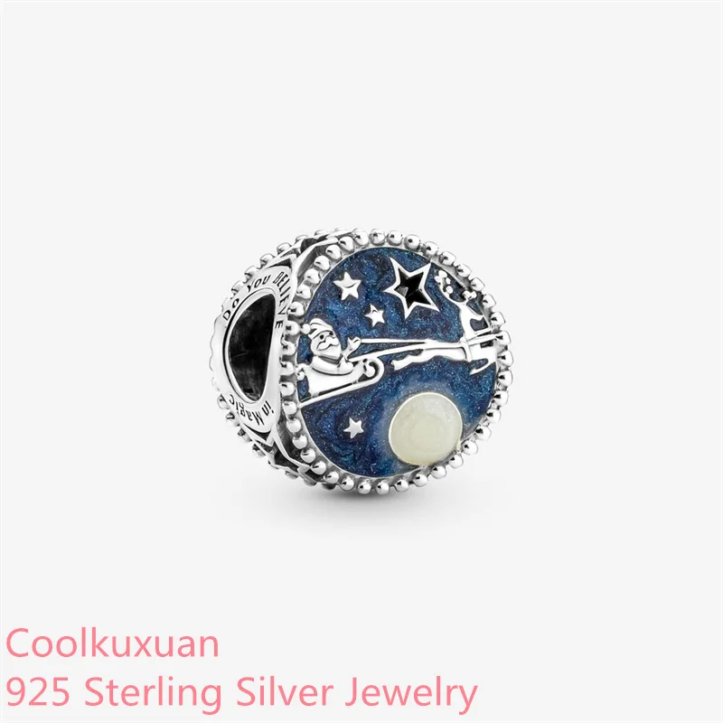 

2021 Winter 925 Sterling Silver Santa & the Reindeer Charm beads Fits Original Pandora bracelets Jewelry Making