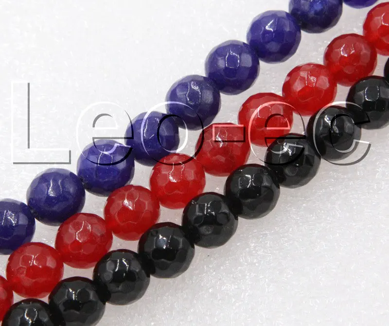 

8 мм граненые круглые красные синие jades черные Агаты камни свободные бусины прядь для изготовления ювелирных изделий 15 "V1244