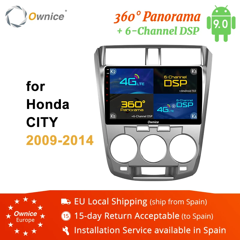 10 1 &quotOwnice K1 K2 K3 K5 K6 Android 9 0 2 Din Автомобильный Радио плеер GPS DVD для Honda City 2009 2010 2011 2012 2013