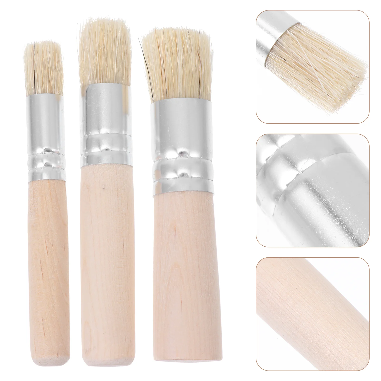 

3 набора, 9 шт., искусственных деревянных кистей для рисования