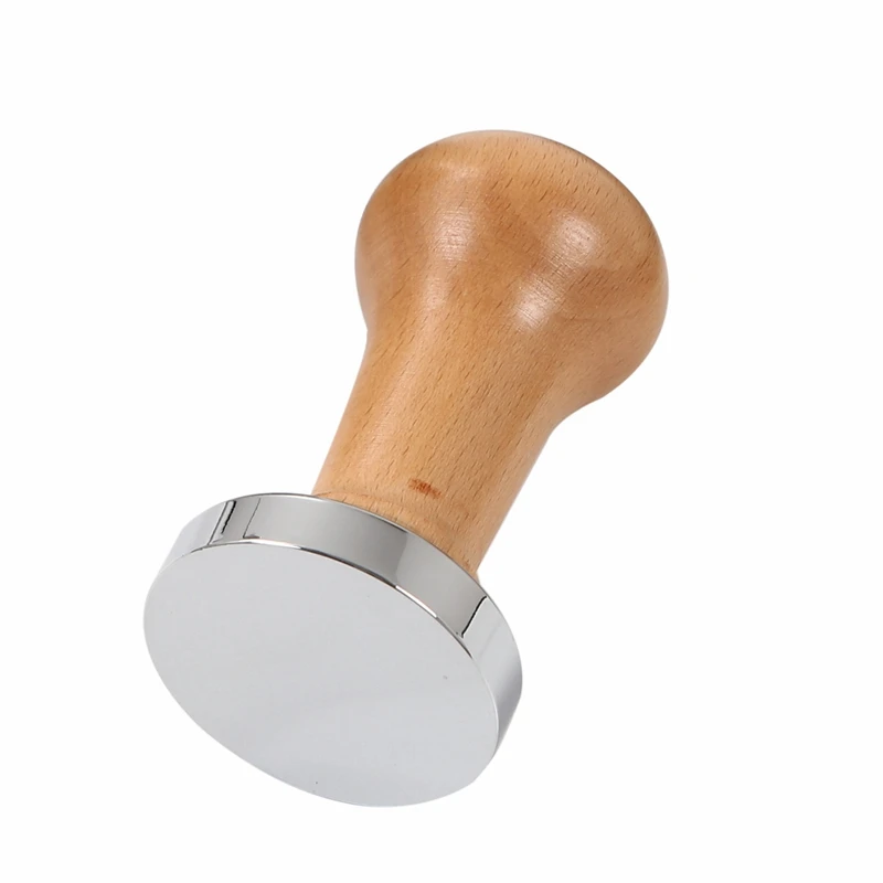 

Promotion! 2Pcs 51Mm Espresso Coffee Tamper Adjustable Coffee Tamper - Red & Wood Color