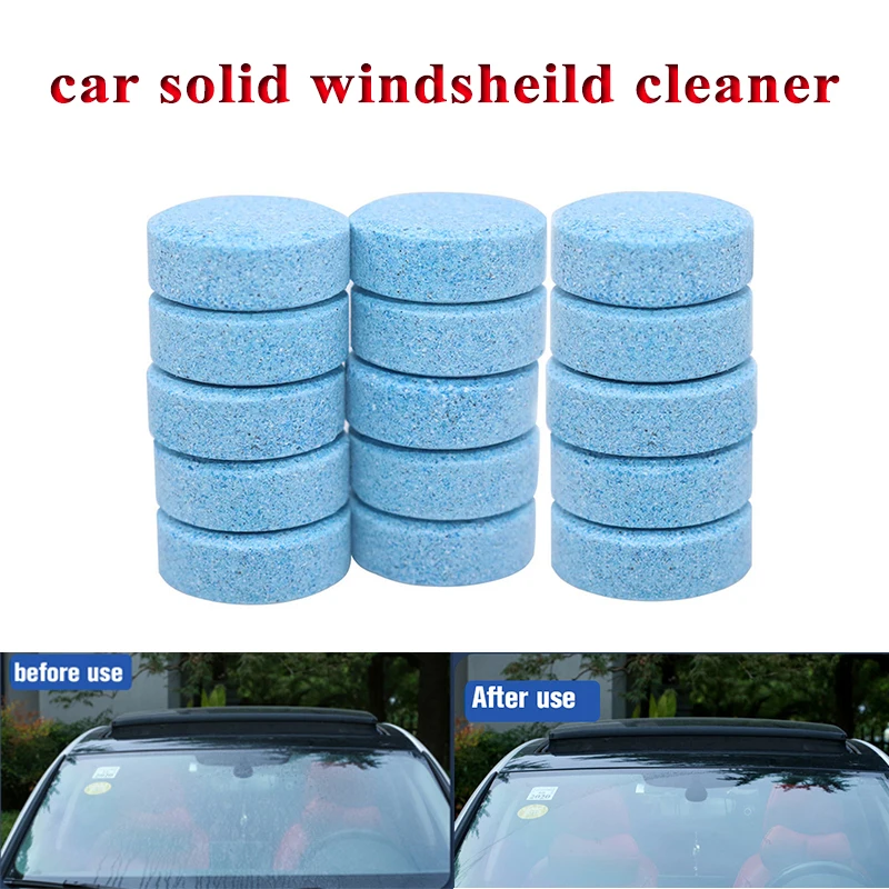 

Eliteson Car Solid Wash Cleaner Concentrated Wiper Effervescent Tablet Auto Window Windshield Cleaning Wiper Accessories