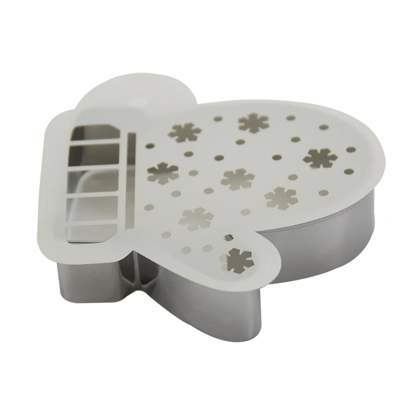 Нержавеющая Рождественская форма в виде перчаток для печенья резак торта