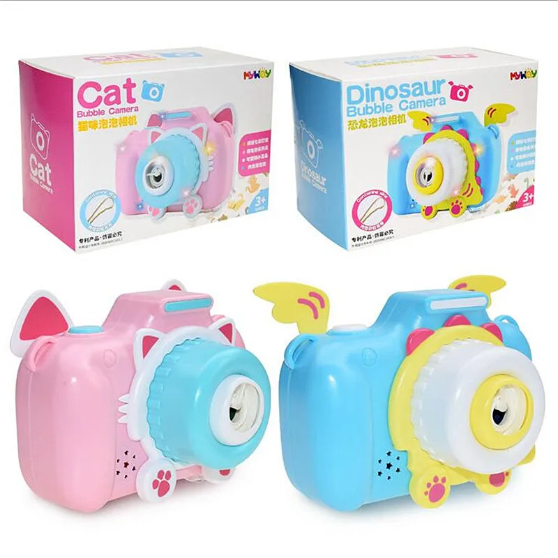 

Cartoon Bubble Blower Machine Toy Pink Pig Electric Bubble Blowing Camera Water Bubble Outdoor Toys for Kids