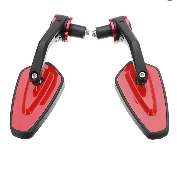 Black/Red/Silver/Gold/Blue 7/8&quot Aluminum Rear View Side Mirror Handle Bar End Universal For Motorcycle | Автомобили и
