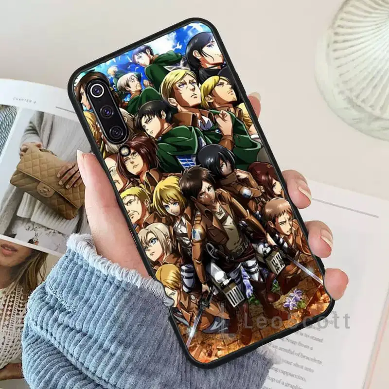 

anime Attack Titan Phone Case For Xiaomi Redmi 7 9t 9se k20 mi8 max3 lite 9 note 8 9s 10 pro