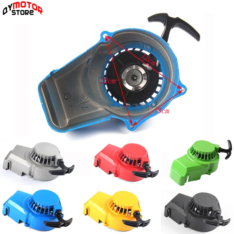 

High quality Aluminum Pull Starter For 2 Stroke 47cc 49cc Engine Mini Moto Dirt Bike Pocket Bike Gas Scooter ATV Quad Motorcycle