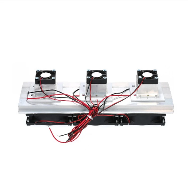 

Electron Semiconductor Refrigeration Cooler 12V 180W Triple Fan Module Kit DIY Peltier Thermoelectric Cooling System