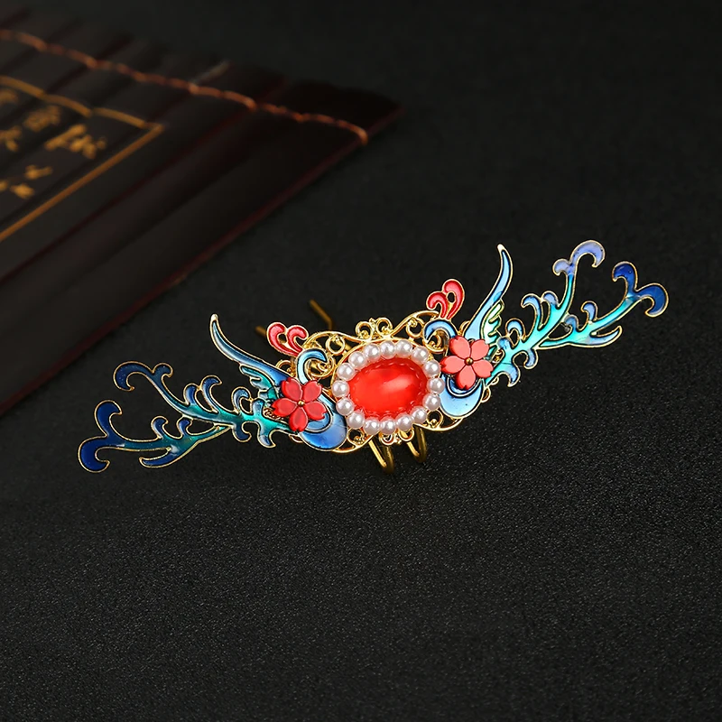 Заколка для волос Hanfu заколка в античном стиле зажимы ожерелье воротник