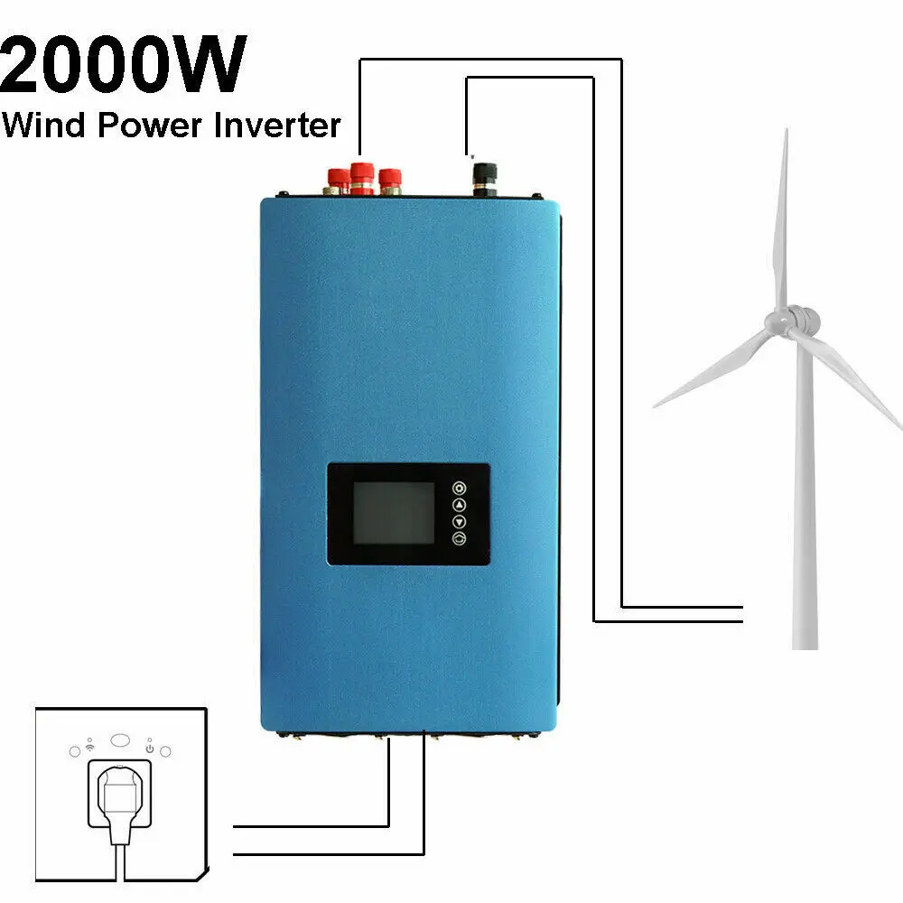 ECO WORTHY On Grid Inverter 1000WPure Sine Wave MPPT PV system DC 22 65V/45 90V/22 60V для домашнего завода|Солнечные