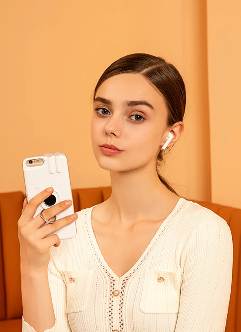 Модный беспроводной Bluetooth наушник чехол для телефона для iPhone 6 6x7 8 Plus Bluetooth ушной чехол для телефона s для iPhone XS MAX XR X Чехол
