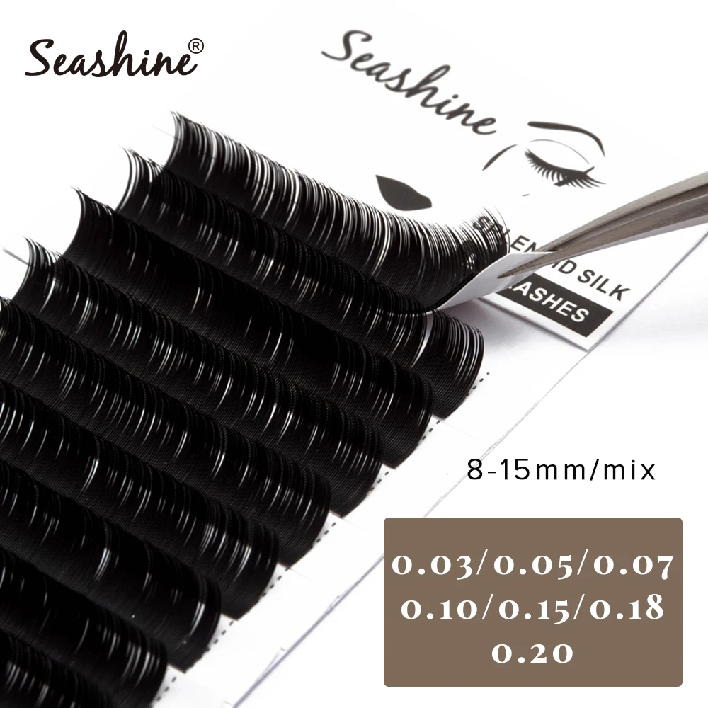 

Seashine High Quality Individual Lash Extension L Curl Faux Mink Eyelashes Extension Volume Easy Fans Classic False Eyelashes
