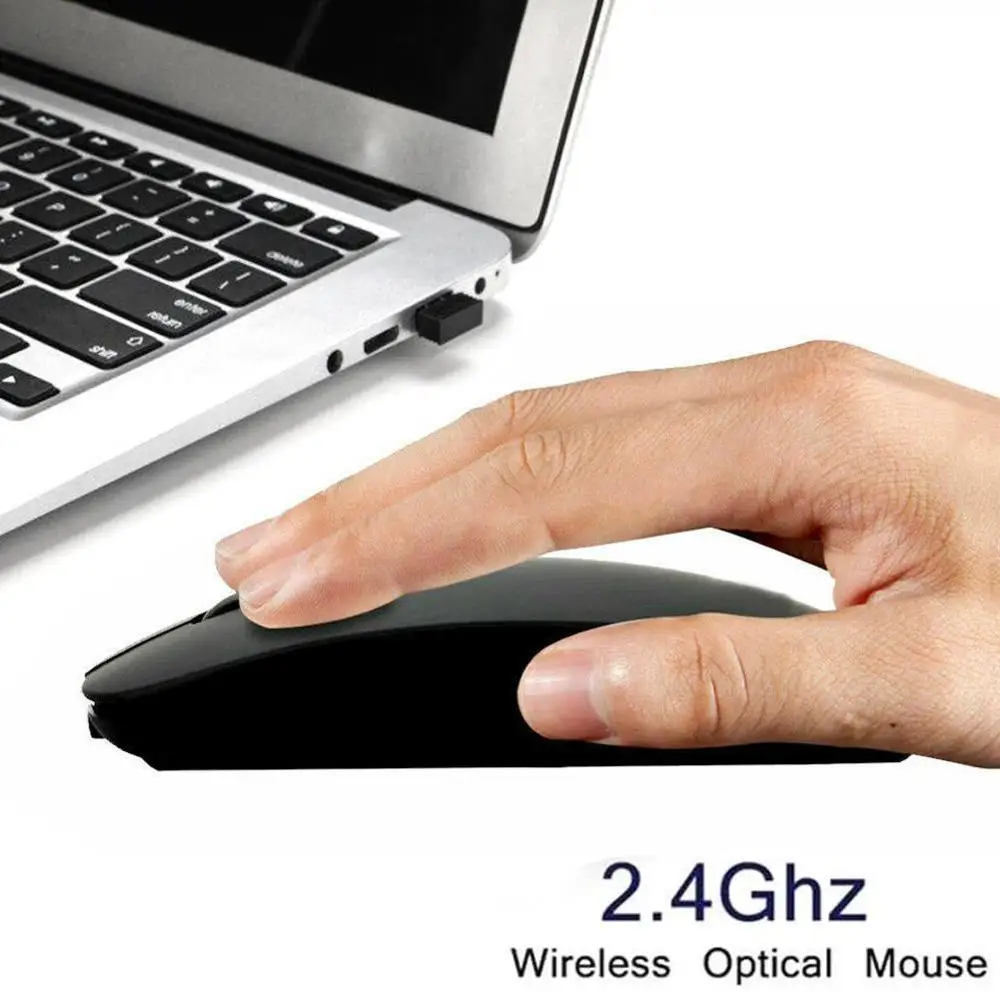 

Gaming mice Mice mouse wirelesss Ultra-thin for PC Mac Black for PC Macbook dota 2 silent mouse Best selling Ergonomic gaming