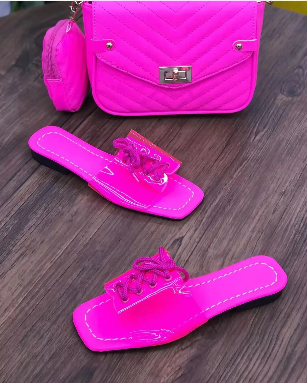 

Woman Flat Bottom Plus Size Women Shoes 2022 New Transparent Female Summer Sandals Fashion Lacing Sandalias Large Size 35~43