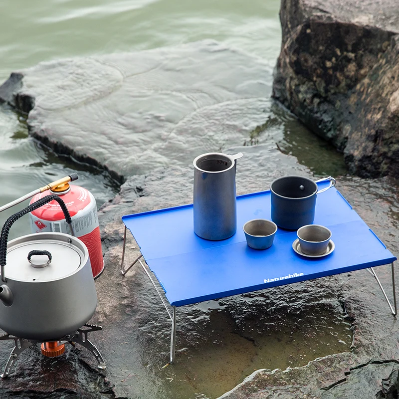Маленький и легкий алюминиевый складной стол Naturehike маленький офисный кофейный