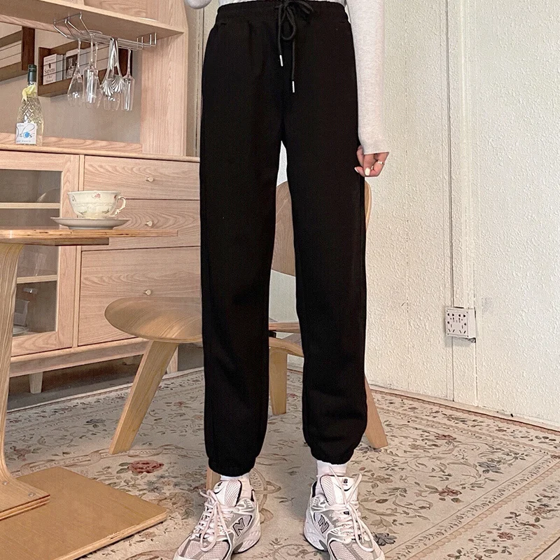 

Женские повседневные спортивные брюки из хлопка с жемчужинами