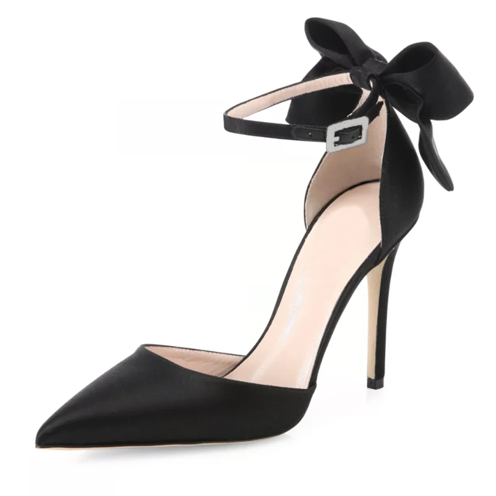 LOVIRS/женские туфли лодочки с закрытым острым носком ремешком на щиколотке высоком