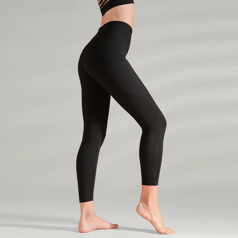 Женские спортивные Леггинсы для фитнеса с высокой талией эластичные колготки