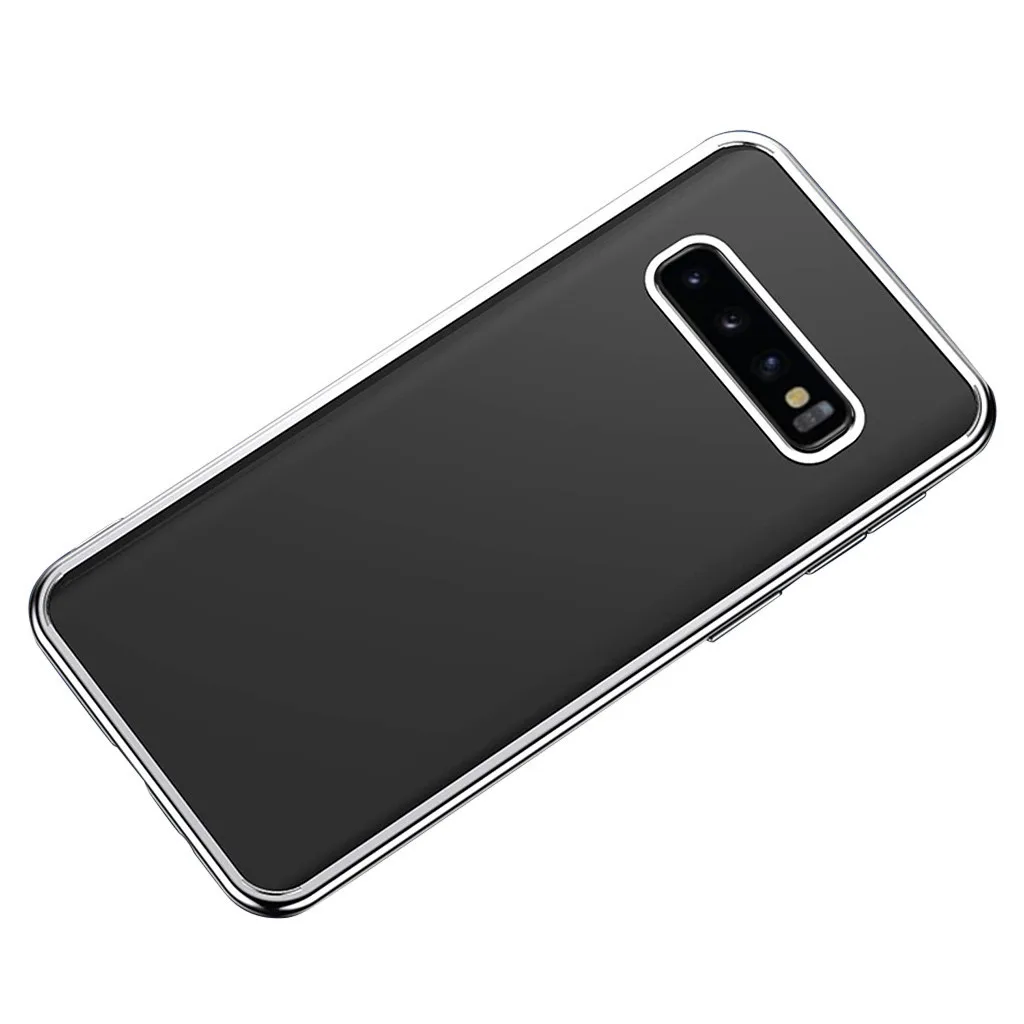 Для Samsung S10 Plus ударопрочный бампер прозрачный силиконовый чехол для телефона