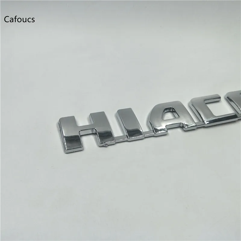 Одна деталь автомобильные наклейки логотип Toyota Hiace Хром Задняя эмблема для багажника Наклейка для Toyota пригородный фургон