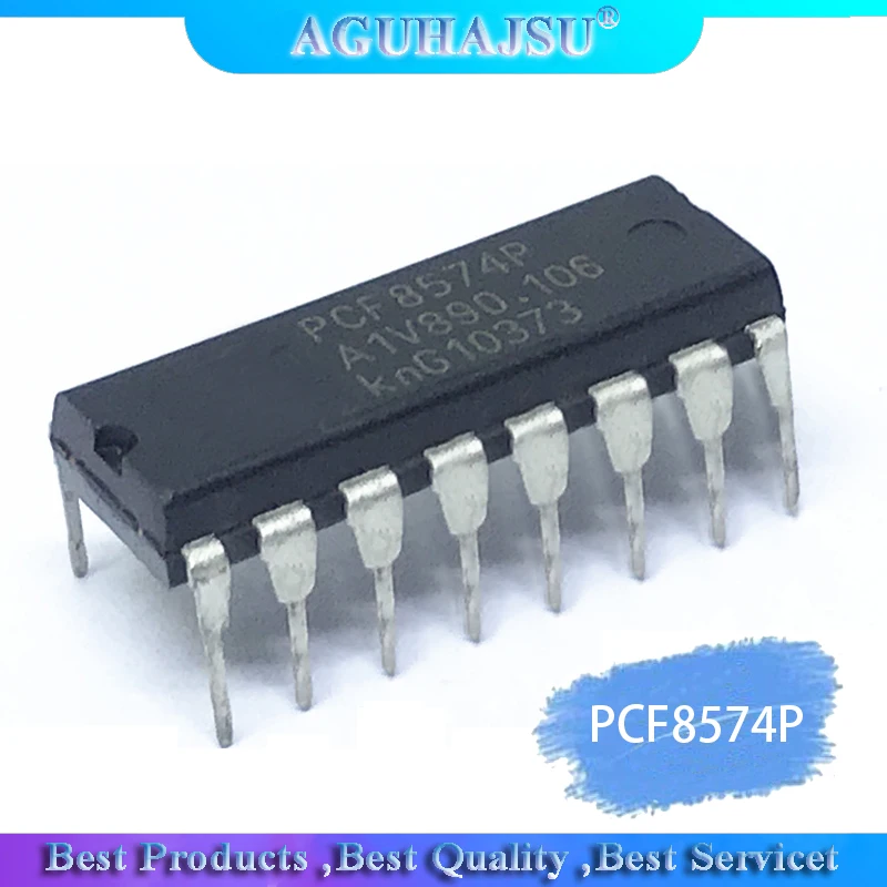 5 шт. PCF8574P DIP16 PCF8574 DIP 8 bit I/O расширитель питания чип|Интегральные схемы| |