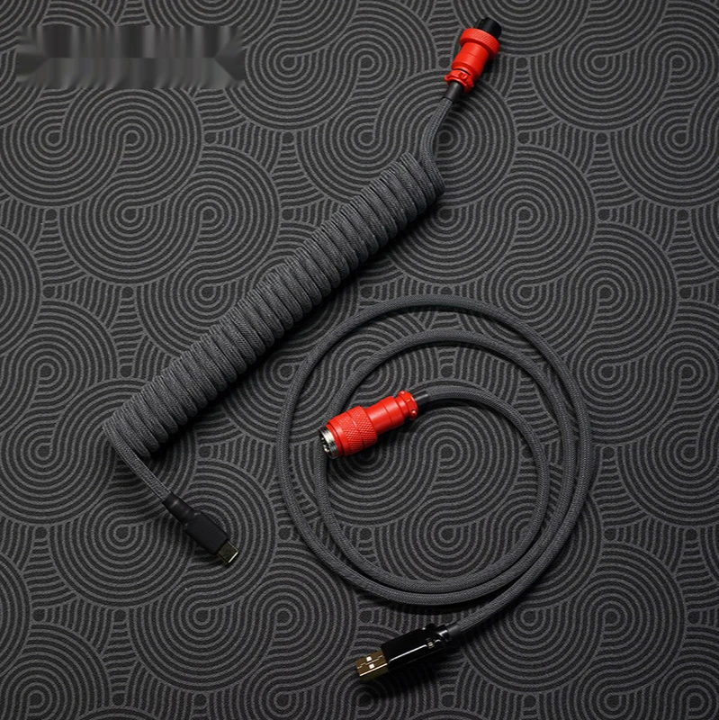 

Greatcable авиационный штекер, индивидуальный кабель для клавиатуры, спиральный кабель передачи данных, Type-C Mini Mirco к USB разъему для механической ...