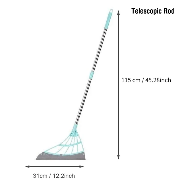 Резиновая щетка с ручным нажимом Швабра Волшебная скребок для мытья пола