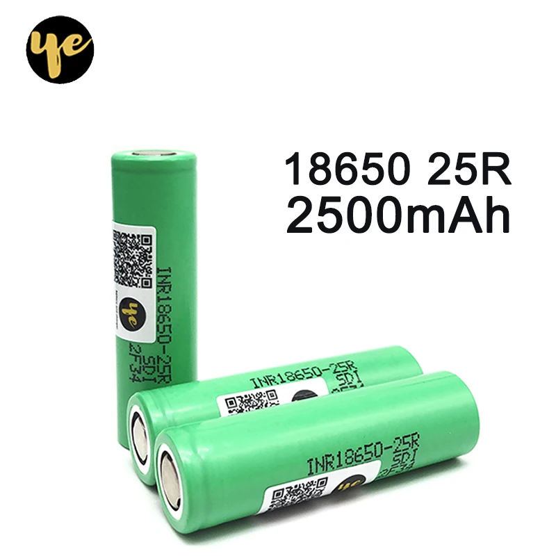 Литиевый INR18650-25R 20A 2500 mah 18650 на батареях шуруповёрт/светодиодный фонарик/инструмент/для diy Отвертки батареи