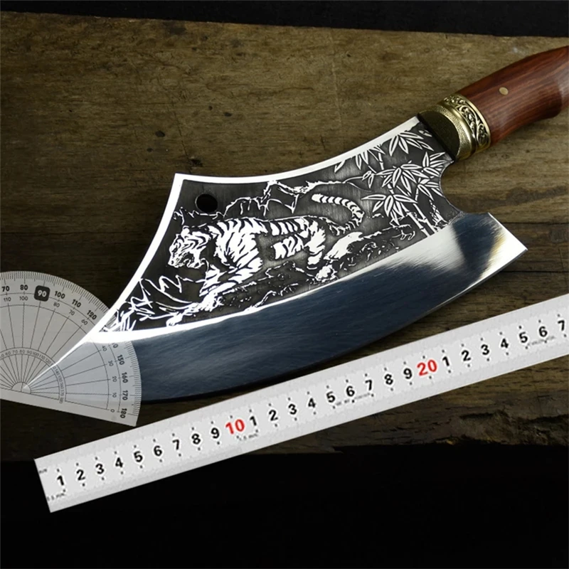 10 5 дюймовый китайский кухонный нож ручной ковки шеф-повара многофункциональный