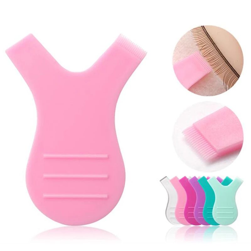 

10 шт., силиконовые щипцы для наращивания накладных ресниц