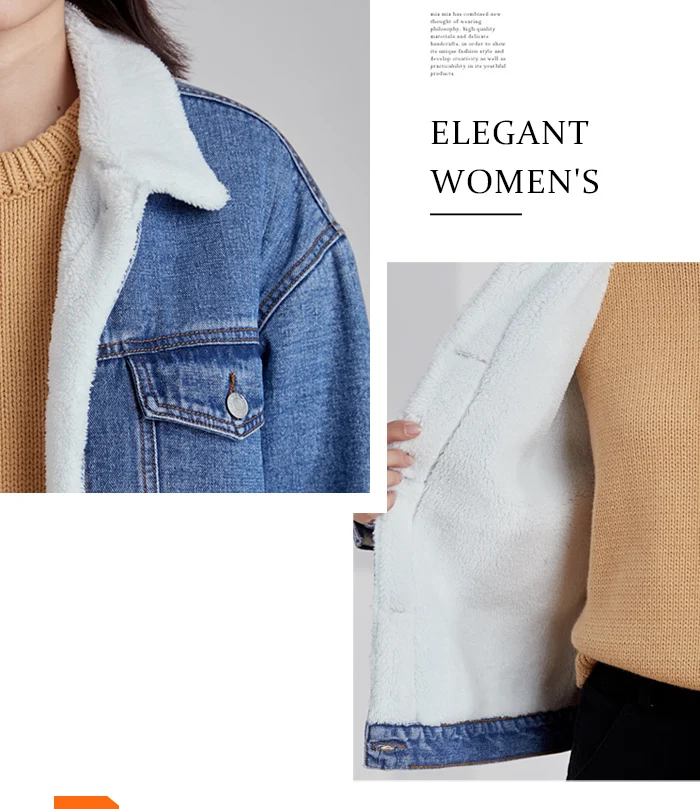 Женская теплая джинсовая куртка LEIJIJEANS, повседневная куртка из денима с начесом, новая модель 9250R большого размера на зиму
