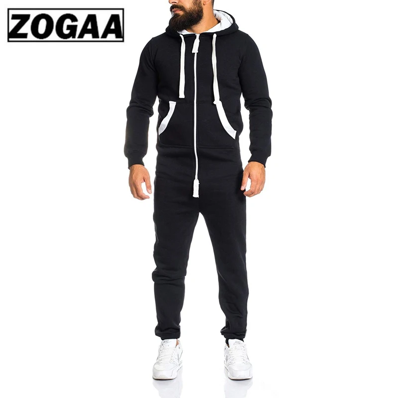 

New 2 Pieces Sets Tracksuit Men Autumn Winter Pockets Hooded Sweatshirt + Sweatpants Sport Sets Male Patchwork Freeshipping