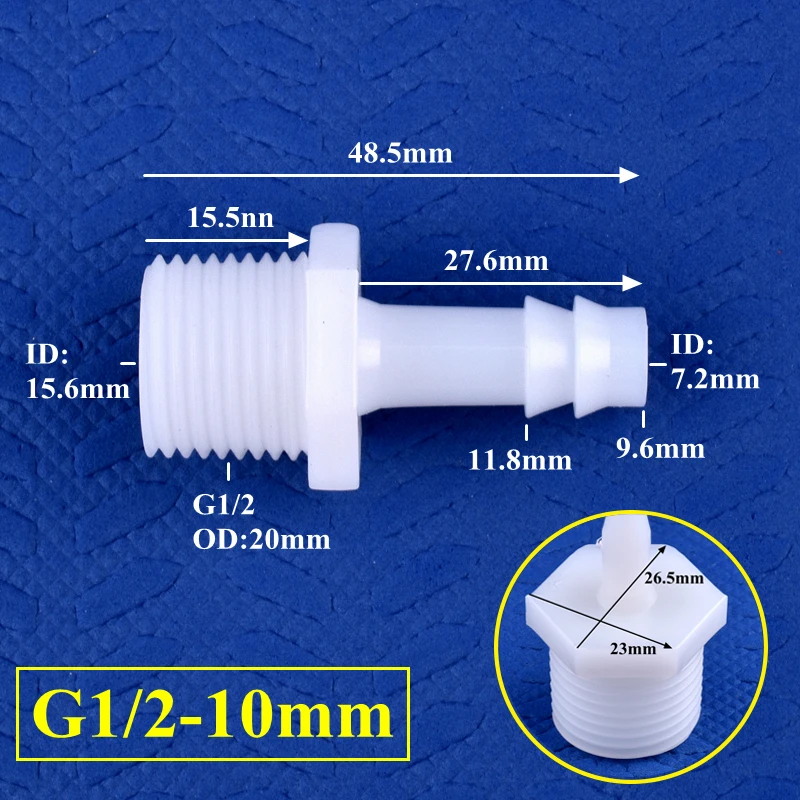 

SgooHan PE пластиковый прямой адаптер для аквариумного насоса