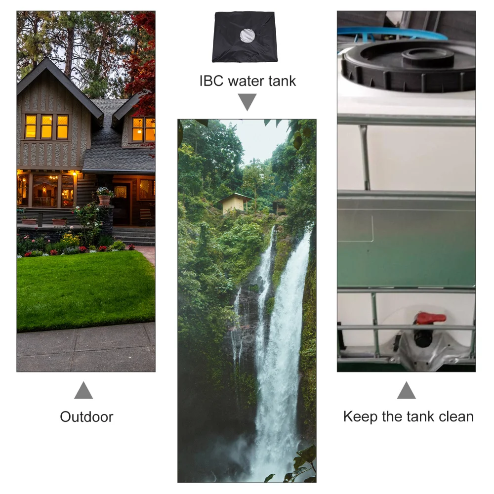 

1Pc Creative Water Tank Cover Waterproof Tank Protector Cover (Black)