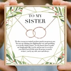 Ожерелье Дружбы для сестры, двойное кольцо-цепочка для женщин, ювелирное изделие на день рождения, ожерелье, подарок для сестры