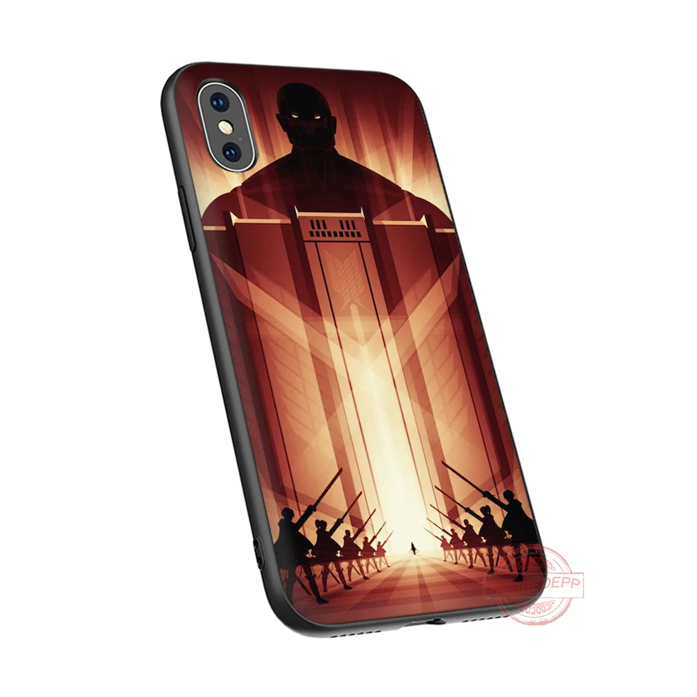 WEBBEDEPP Attack Titan Мягкий силиконовый чехол для телефона iPhone 5 6 7 8 Plus X XS XR max. 11 11peo 11proMax |