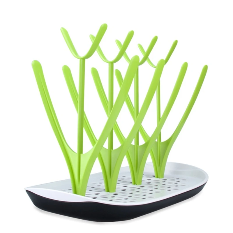 

Bottle Drying Rack Baby Nipple Cup Storage Frame Multi-function Drain Tray 54DF