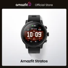 -500rub code: WOWSKY500Смарт-часы в наличии Amazfit Stratos, водонепроницаемые умные часы 5ATM, Bluetooth, GPS, шагомер для Android iOS
