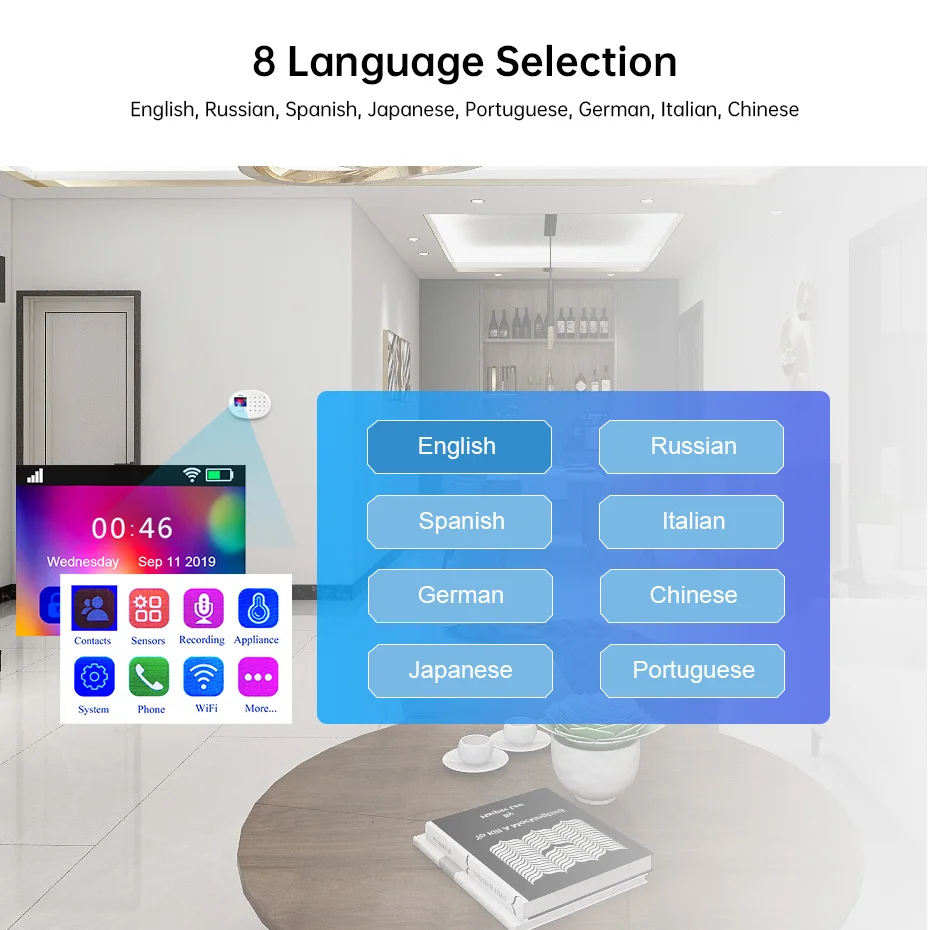 KERUI W204 DIY Alarm System WIFI GSM Home Security Tuya Smaty App Remote Reminding Wireless PIR Motion Detection Door Open | Безопасность