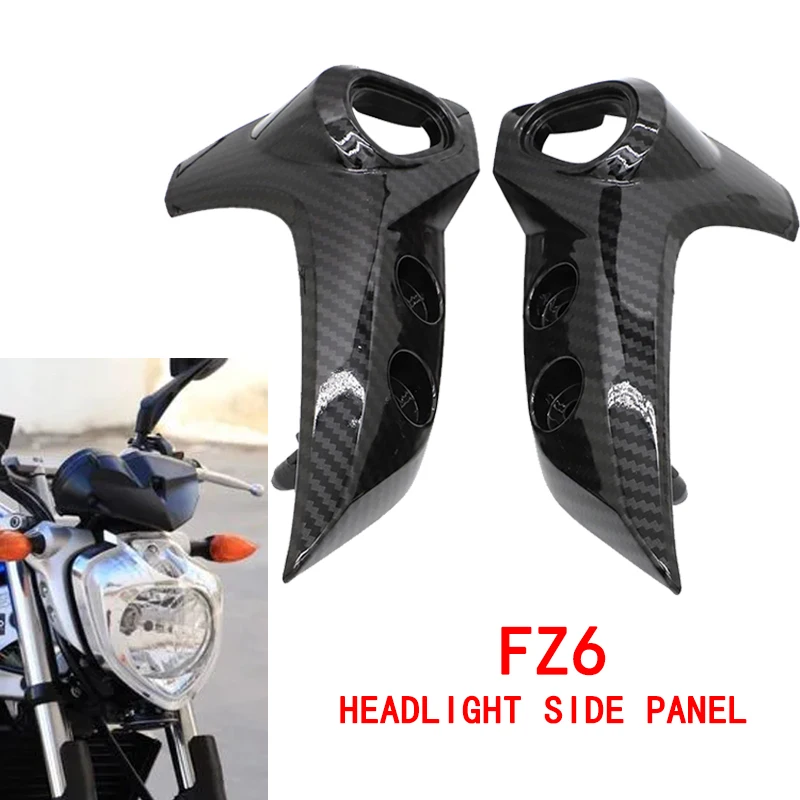 La cubierta de la placa del marco del soporte lateral superior del faro FZ6N es adecuada para Yamaha FZ6 FZ-6N 2006 2007 2008 2009 motocicleta