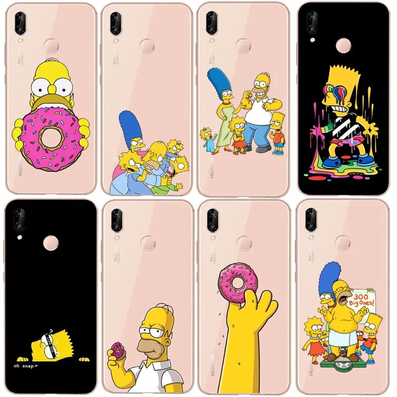 Прекрасный мультфильм счастливая семья чехол для телефона huawei Коврики 30 P8L P20L