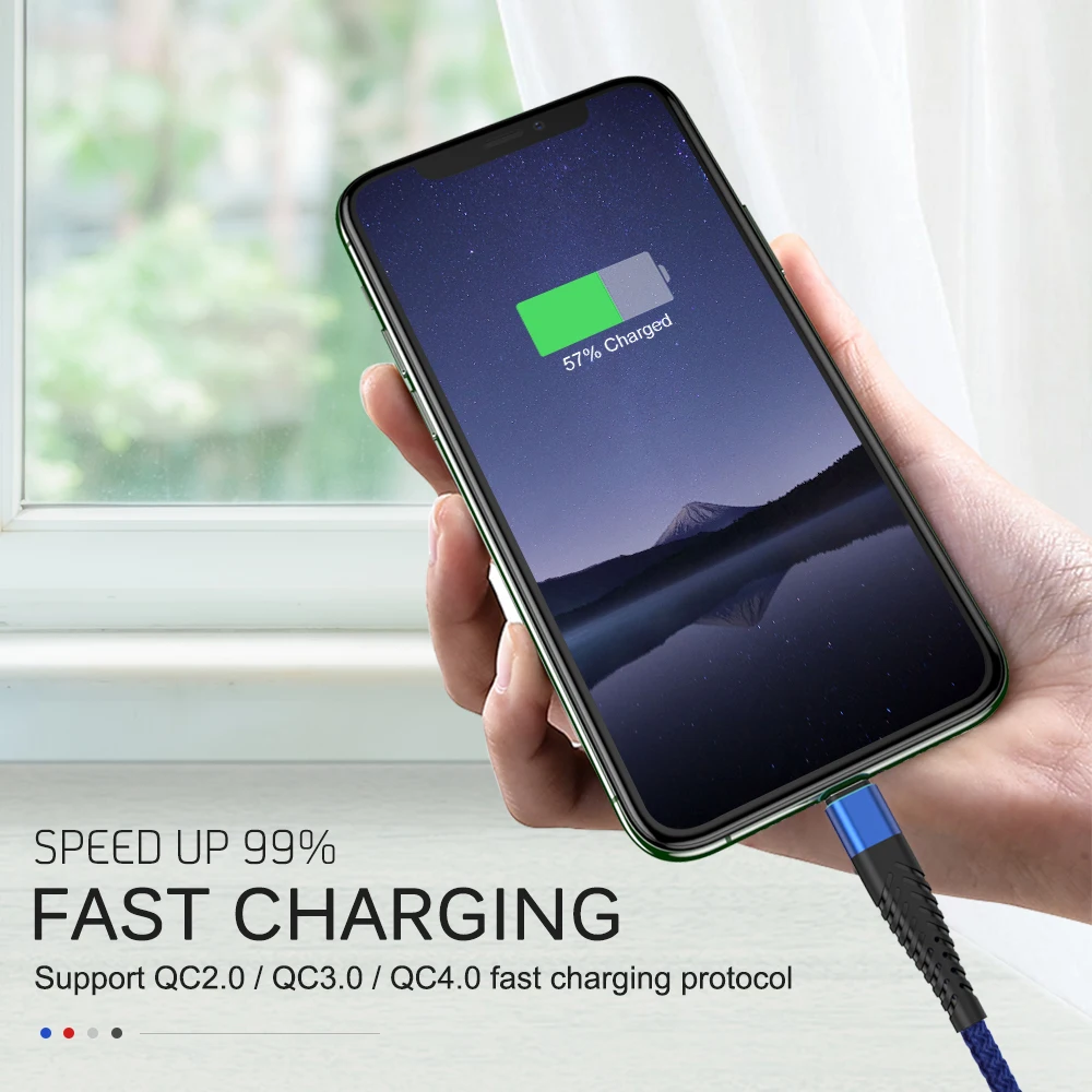 Зарядное устройство для быстрой зарядки USB-кабель iPhone X XS Max XR 11 Pro 10 8 7 6 5 SE 2020 5S 6S Plus