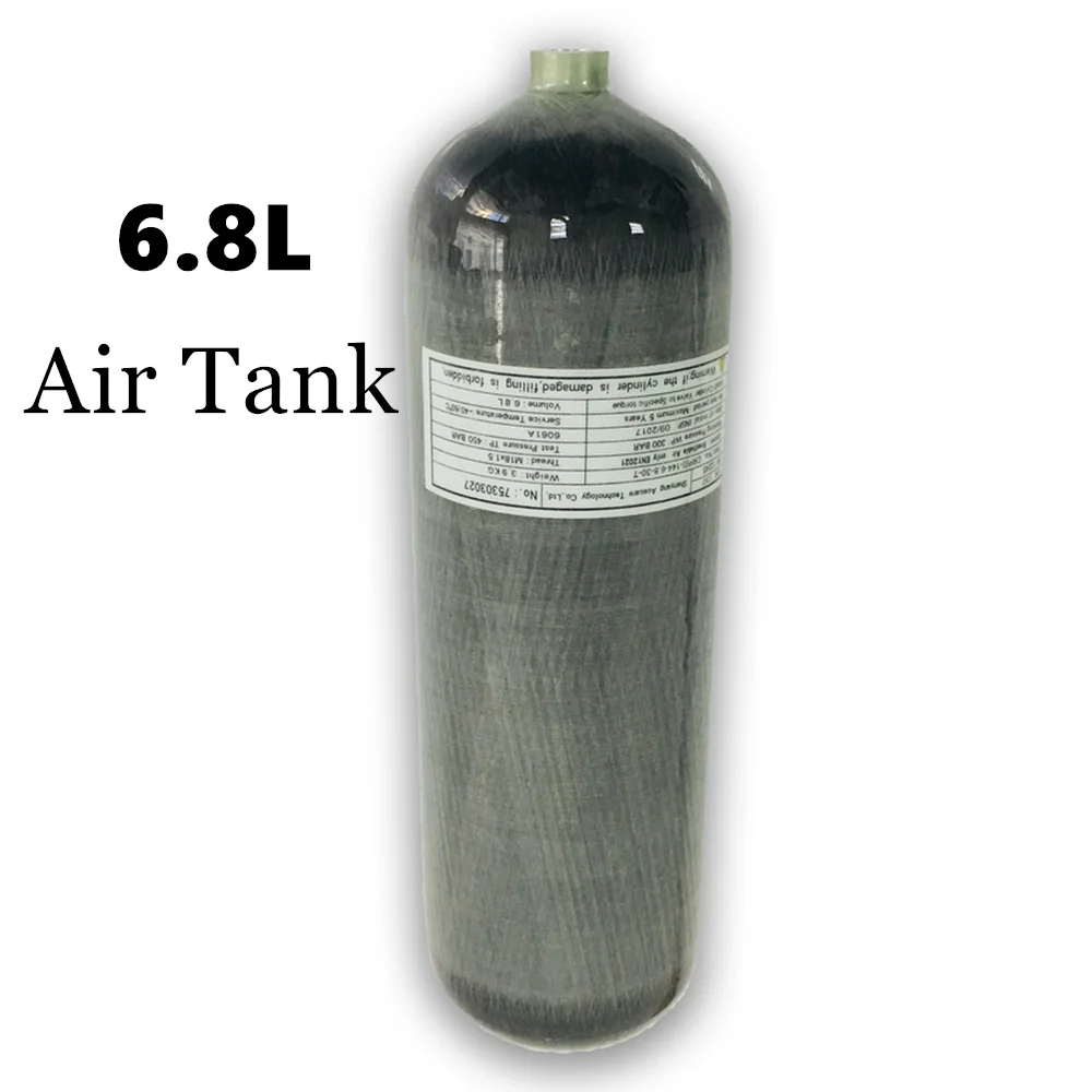 4500PSI 300BAR 30Mpa 6.8L углеродное волокно PCP воздушный бак Дайвинг цилиндр Пейнтбол Танк