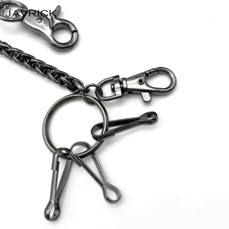 Черный металлический кошелек цепь ремень панк Брюки-хипстер Жан брелок хип-хоп