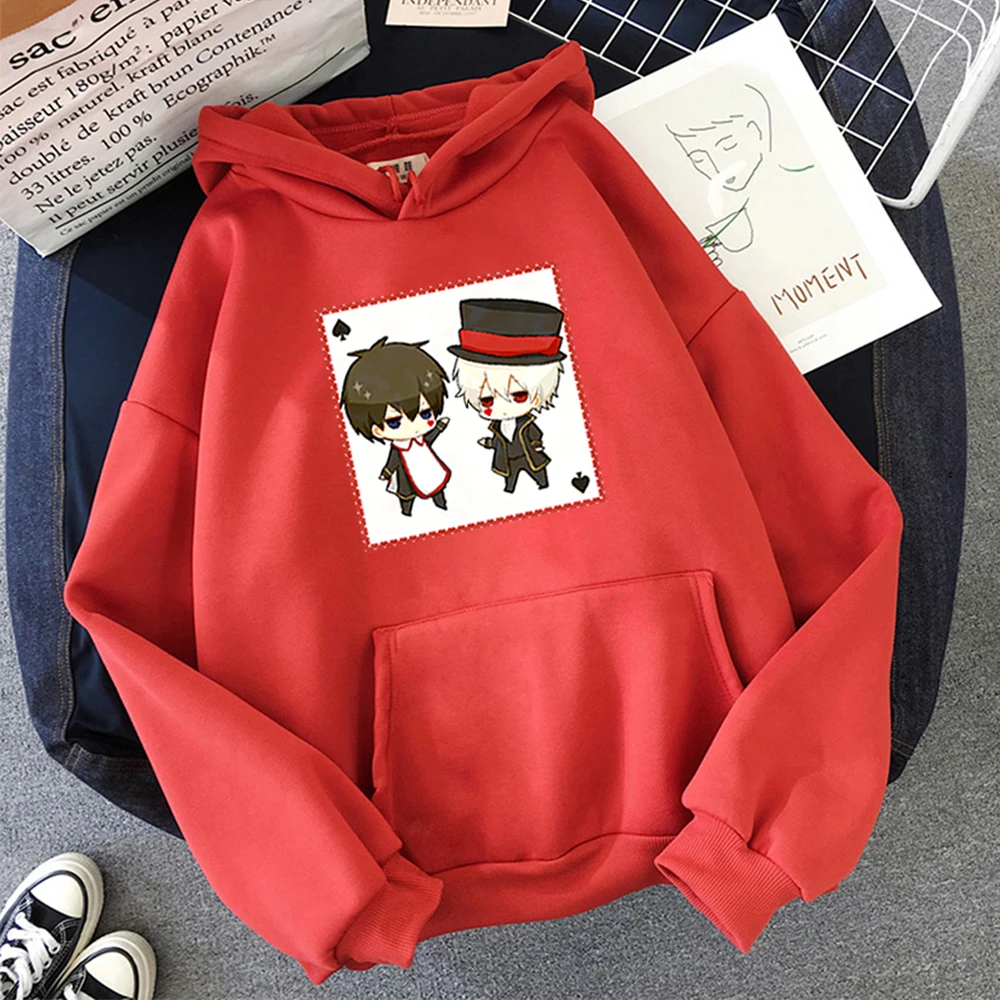 

Harajuku Hoodie Japanese Anime Gintama Print 2020 Winter Unisex Oversized Sweatshirt Warm Fashion Trend Couple Clothes