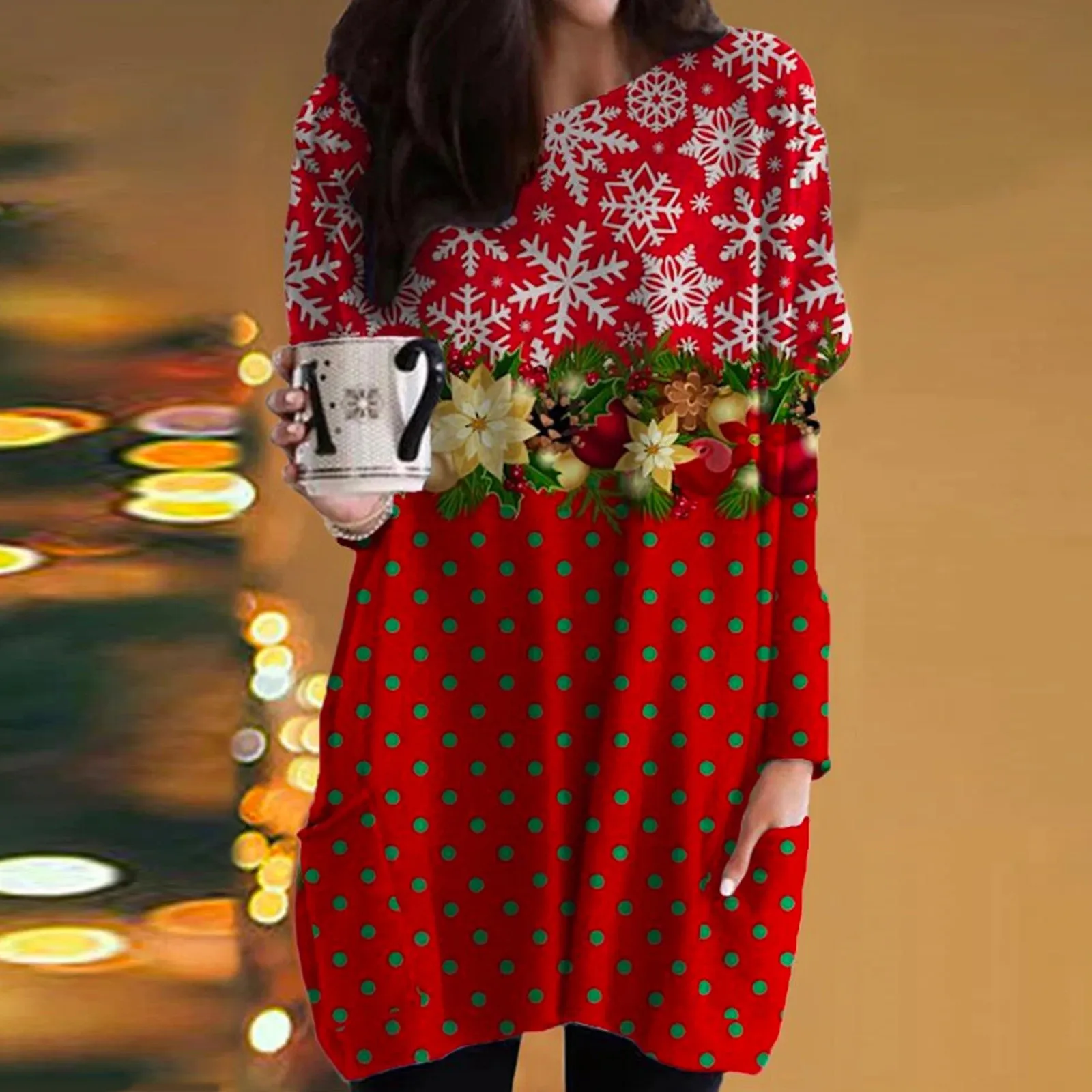 

Cute Christmas Print Women Tshirts Casual Long Sleeve O-neck Femme T-shirts Tops Camisetas Mujer Clothes Christmas T Shirt Women