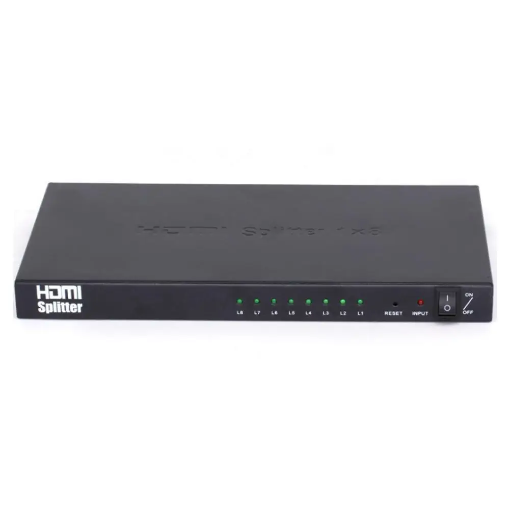 8 портов 1 в Выход HDMI сплиттер аудио видео 1080P k 2 DVD HDTV усилитель повторителя для HD 4